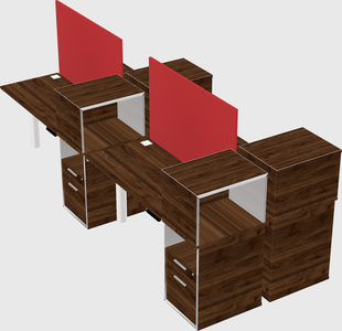 Shared electric desk + cabinet