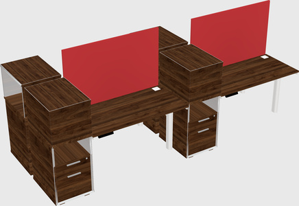 Shared electric desk + cabinet