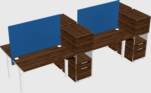 Shared electric desk + cabinet