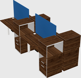 Shared electric desk + cabinet