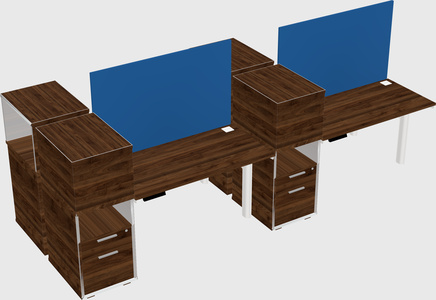 Shared electric desk + cabinet