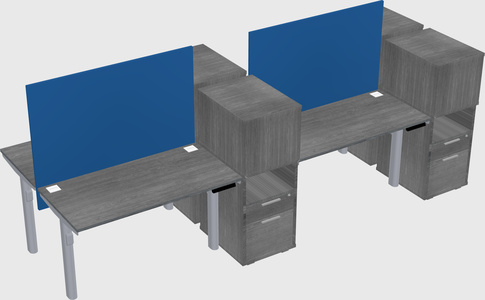 Shared electric desk + cabinet