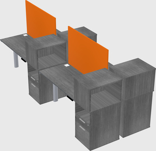 Shared electric desk + cabinet