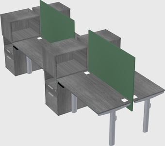 Shared electric desk + cabinet