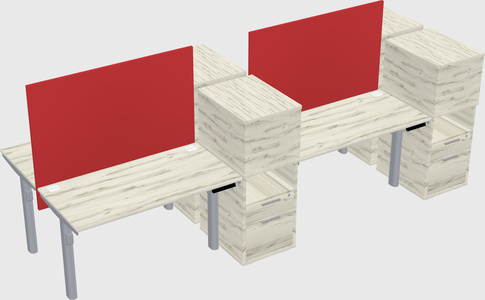 Shared electric desk + cabinet