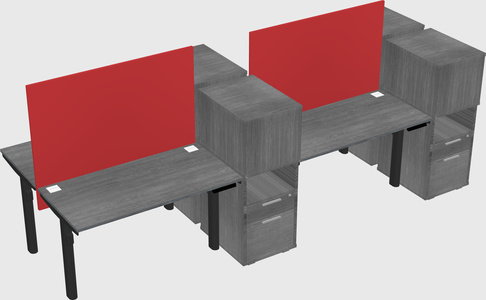 Shared electric desk + cabinet