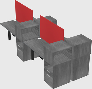 Shared electric desk + cabinet