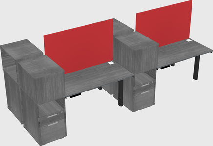 Shared electric desk + cabinet