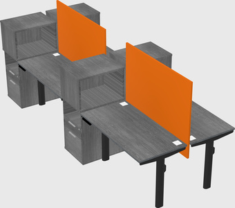 Shared electric desk + cabinet