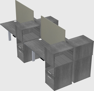 Shared electric desk + cabinet