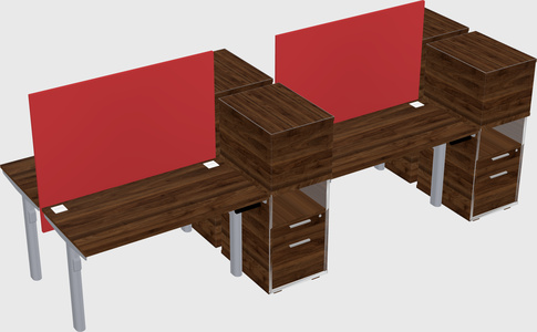 Shared electric desk + cabinet