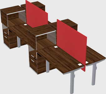 Shared electric desk + cabinet