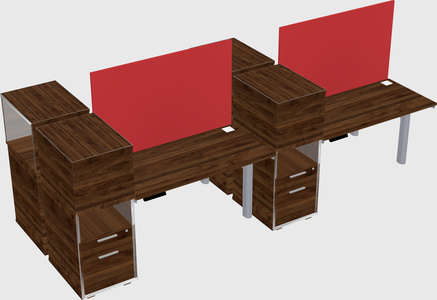 Shared electric desk + cabinet