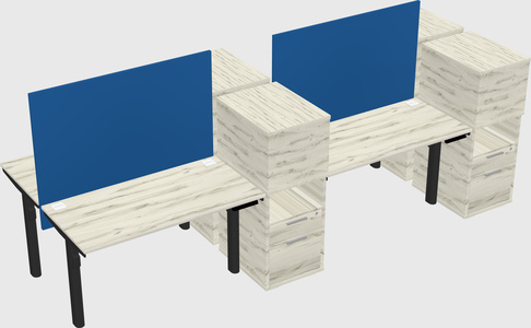 Shared electric desk + cabinet