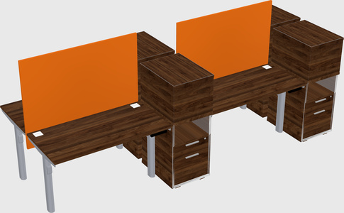 Shared electric desk + cabinet