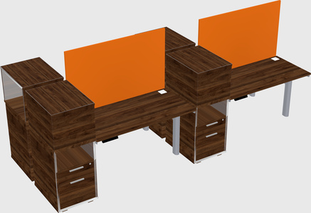 Shared electric desk + cabinet