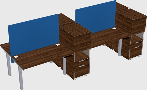 Shared electric desk + cabinet