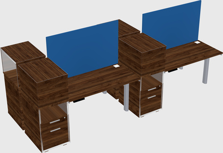 Shared electric desk + cabinet