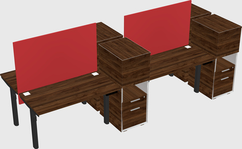 Shared electric desk + cabinet