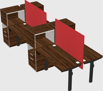 Shared electric desk + cabinet
