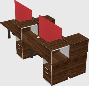 Shared electric desk + cabinet