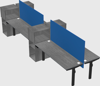 Shared electric desk + cabinet