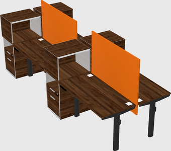 Shared electric desk + cabinet