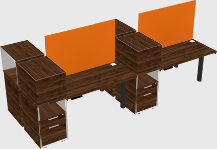 Shared electric desk + cabinet