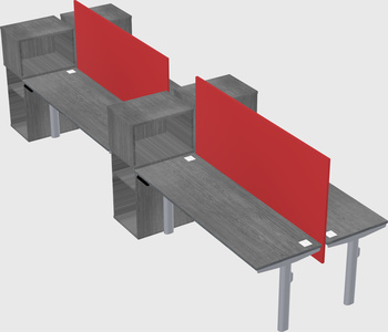 Shared electric desk + cabinet