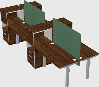 Shared electric desk + cabinet