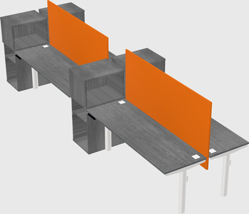 Shared electric desk + cabinet