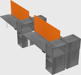 Shared electric desk + cabinet