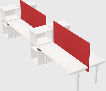 Shared electric desk + cabinet