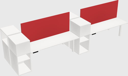 Shared electric desk + cabinet