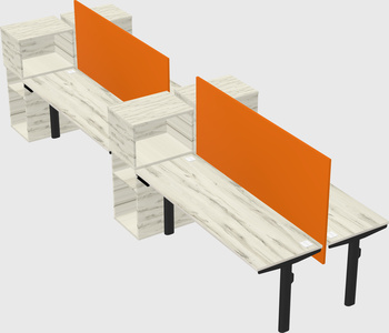 Shared electric desk + cabinet