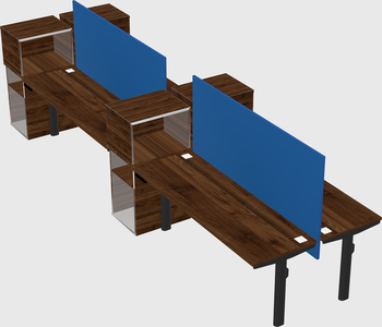 Shared electric desk + cabinet