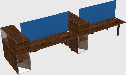 Shared electric desk + cabinet