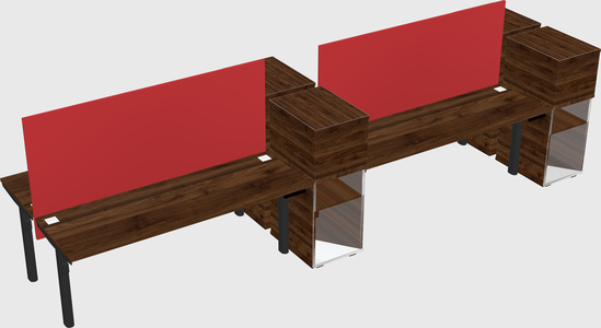 Shared electric desk + cabinet