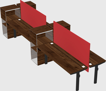 Shared electric desk + cabinet