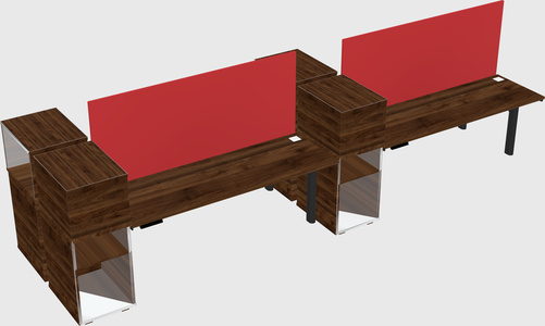 Shared electric desk + cabinet