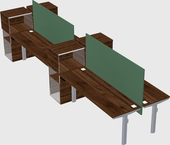 Shared electric desk + cabinet