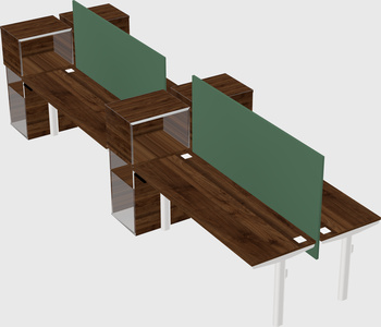 Shared electric desk + cabinet