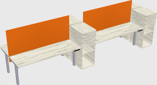 Shared electric desk + cabinet