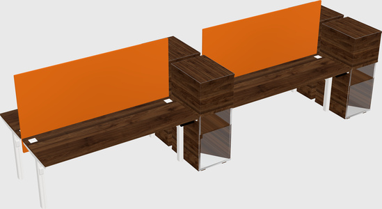 Shared electric desk + cabinet