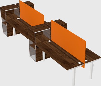 Shared electric desk + cabinet