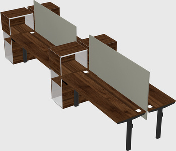Shared electric desk + cabinet