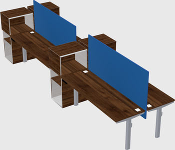 Shared electric desk + cabinet