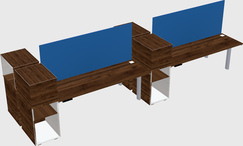Shared electric desk + cabinet