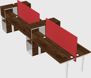 Shared electric desk + cabinet