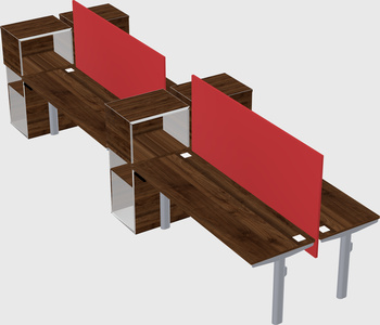 Shared electric desk + cabinet